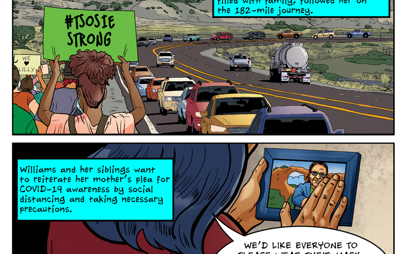 Detail from "The Navajo Nation Has Been Hard Hit by COVID-19," published by The Nib 2022